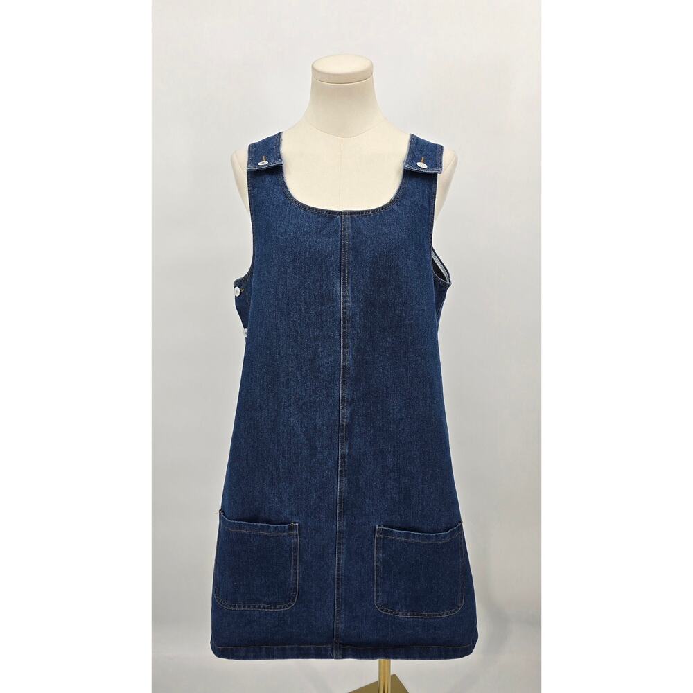 Amazon Casual Teachercore‎ Minimalist Denim Overall Jumper Dress